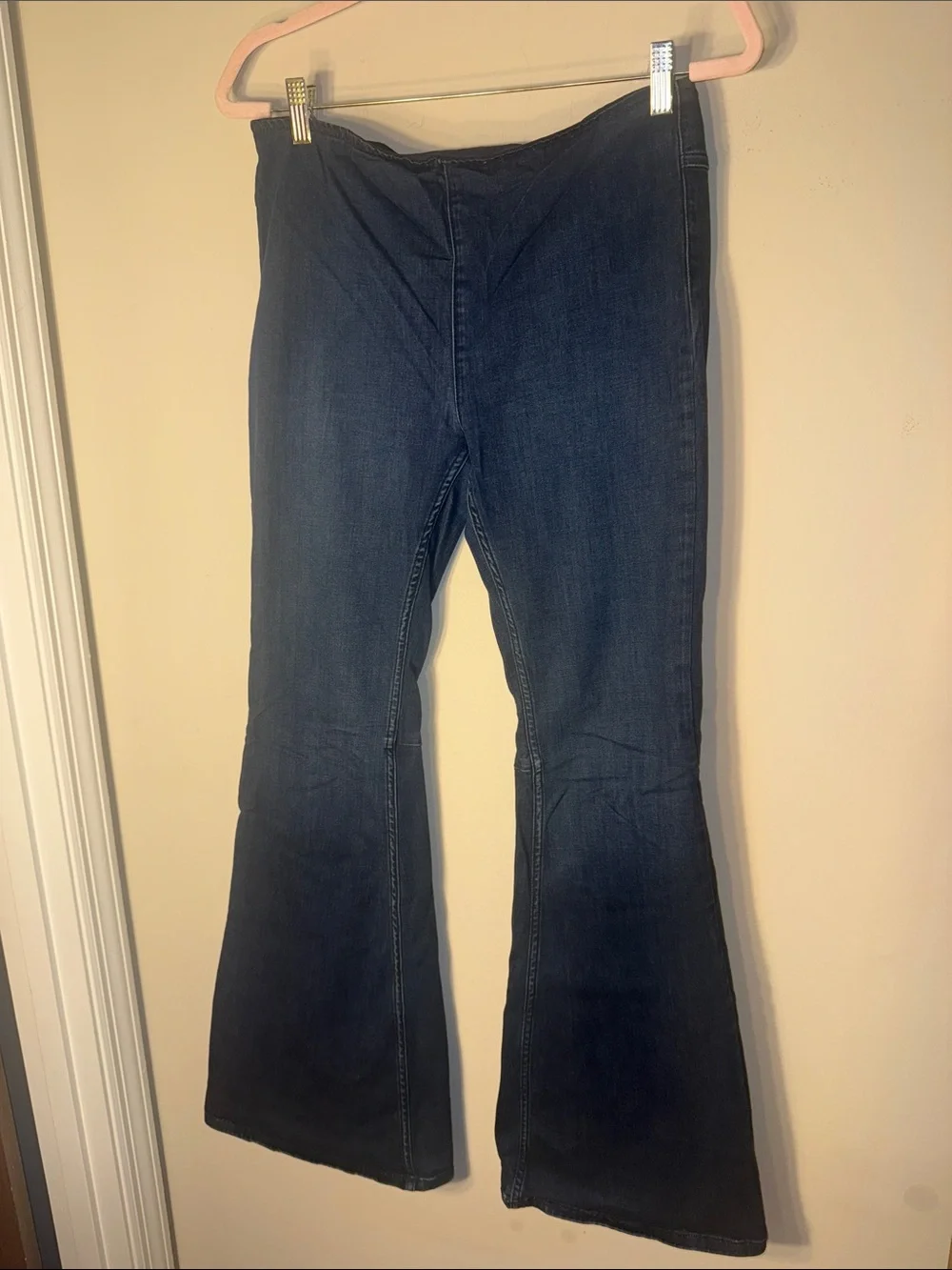 Free People Dark Blue Flare Jeans